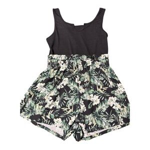 Floral & Black Women’s Romper